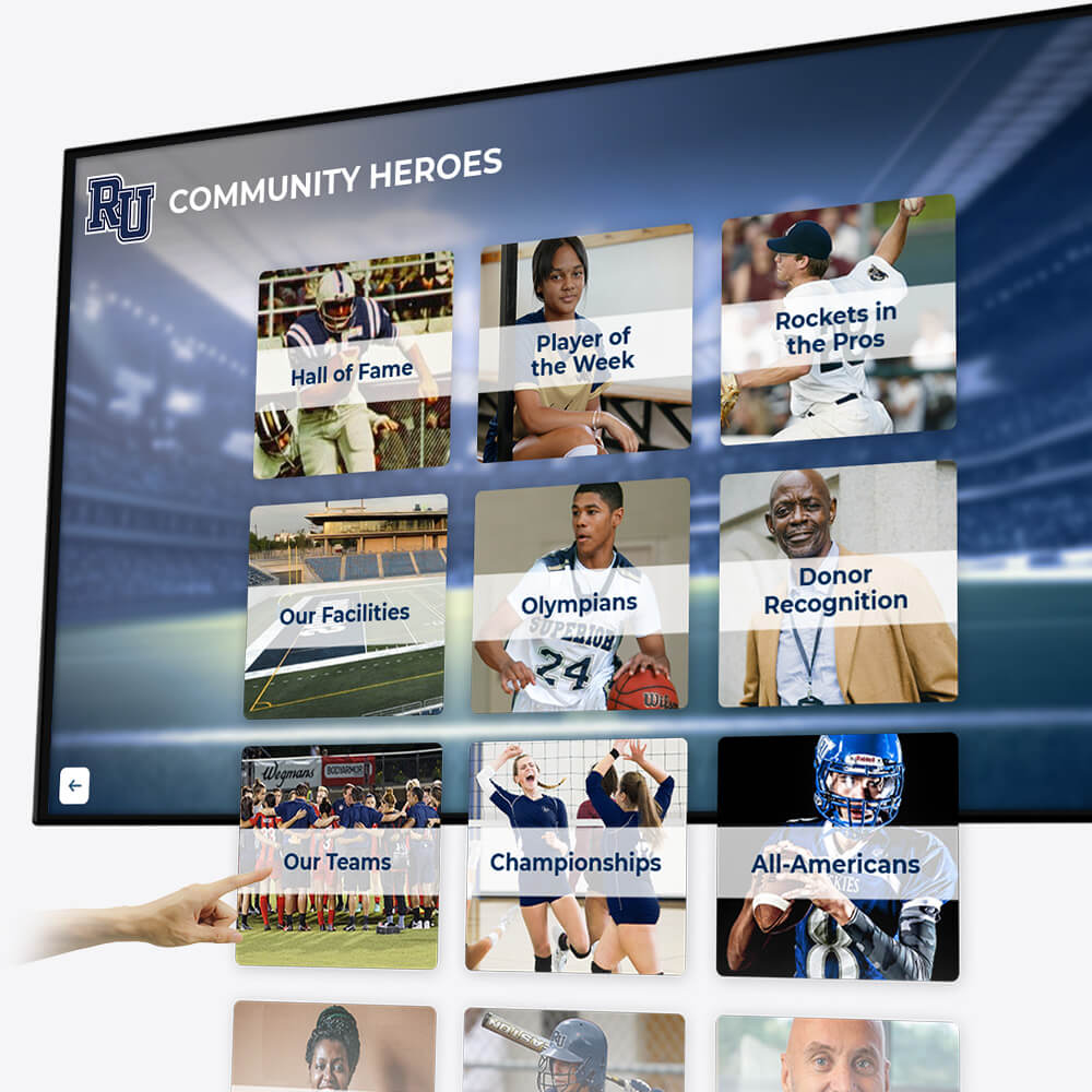 Unlimited content folders for your digital touchscreen recognition software