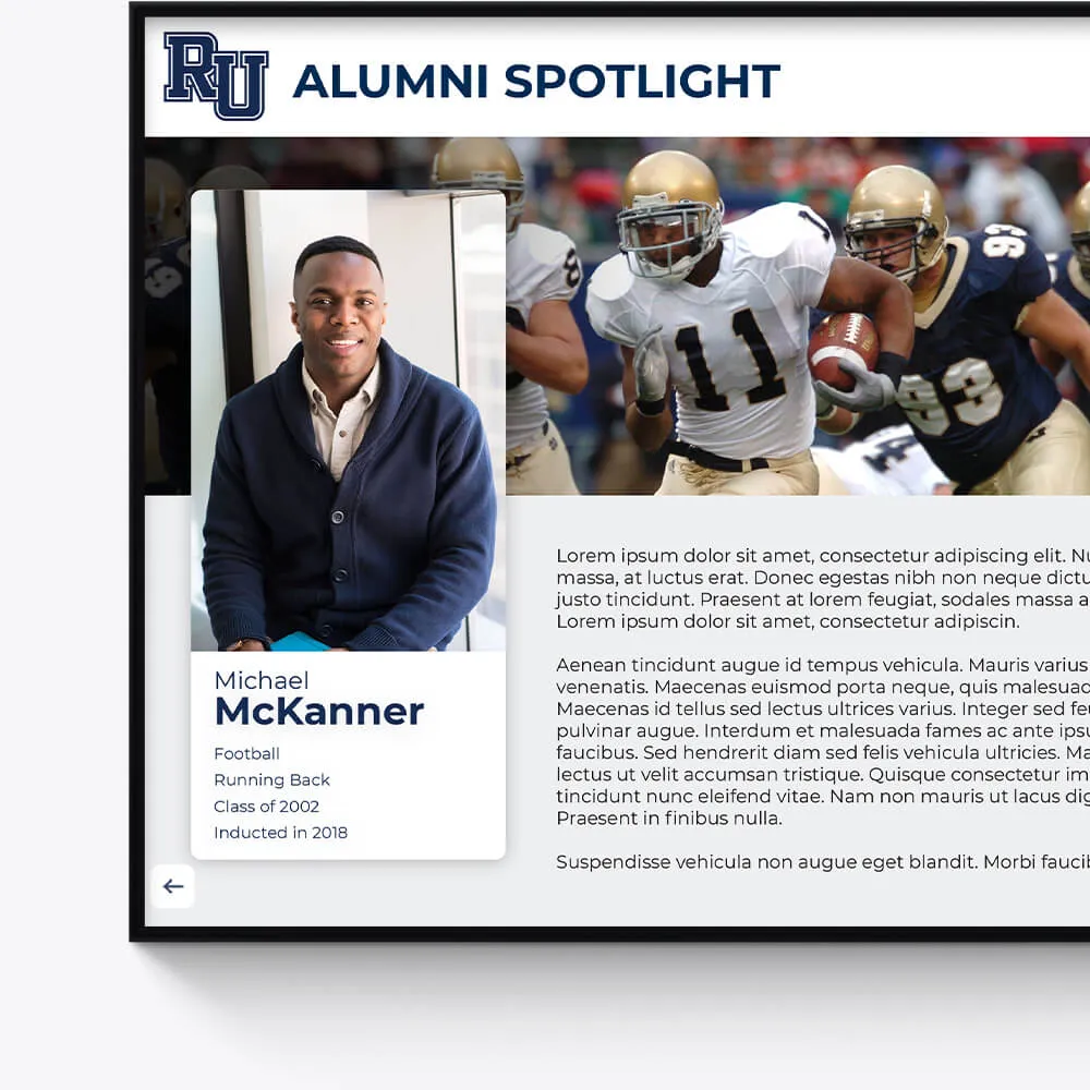 Showcase and recognize distinguished school alumni