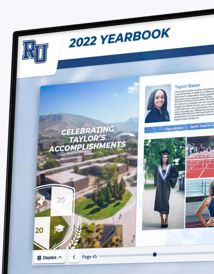 Digitally display PDFs and yearbooks