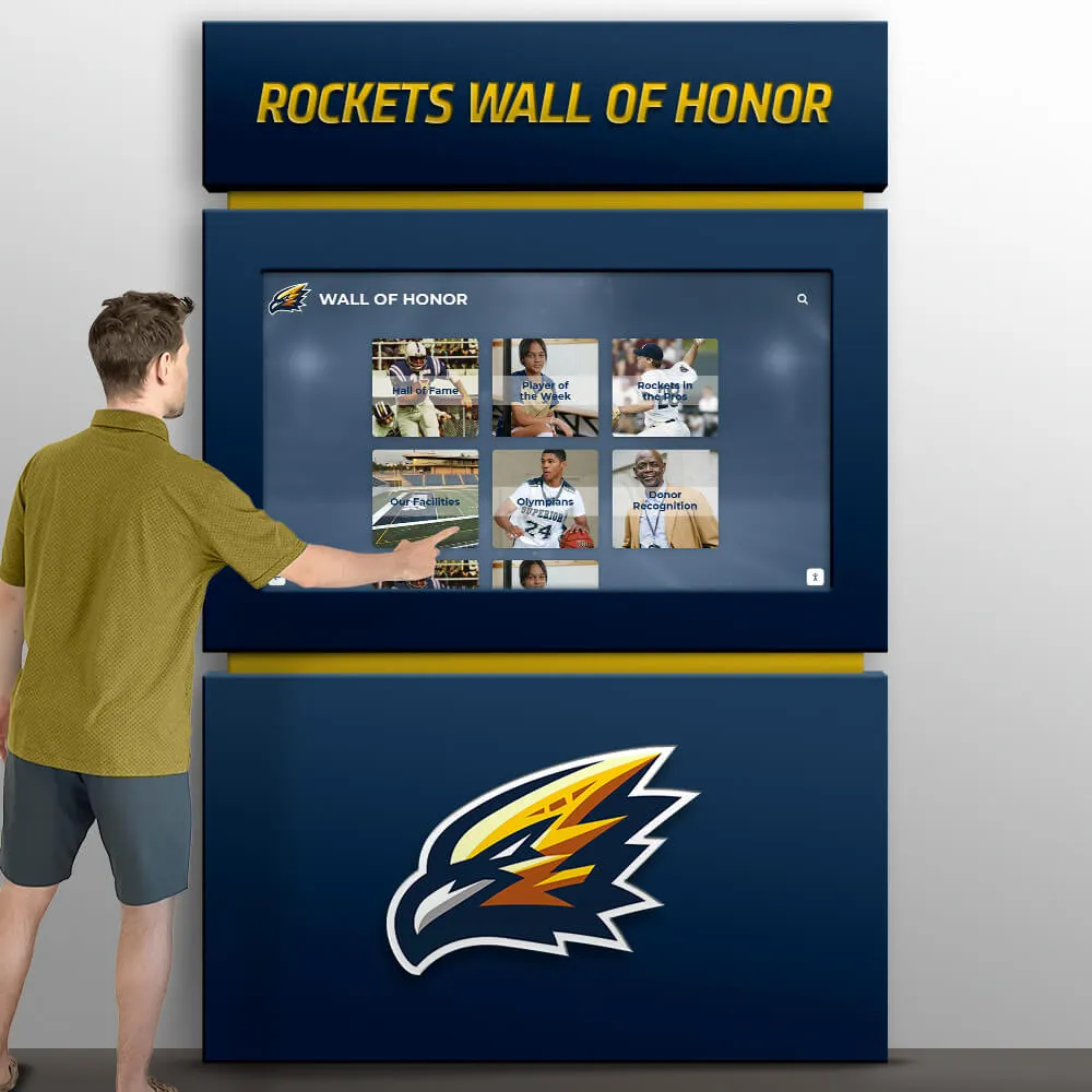 Rocket Alumni Solutions physical “Plug & Play” kiosk bundle