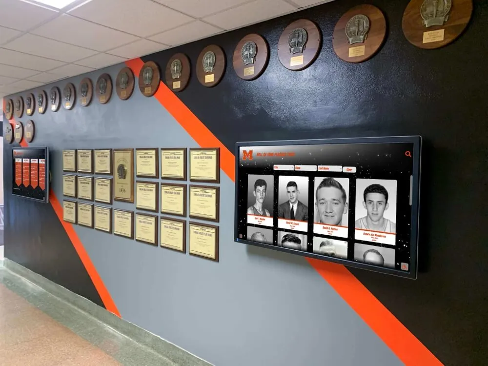 Rocket Alumni Solutions Custom Touchscreen Wall of Fame