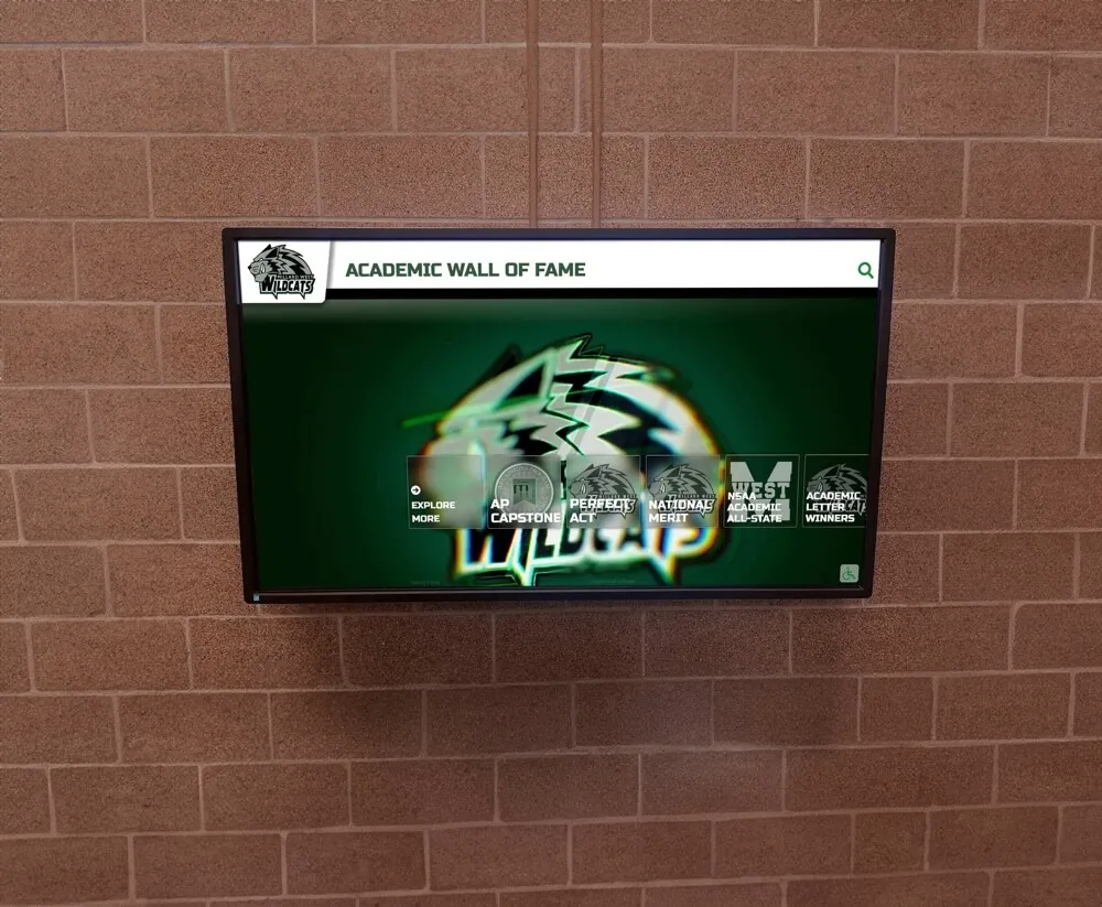 Rocket Alumni Solutions Custom Touchscreen Wall of Fame