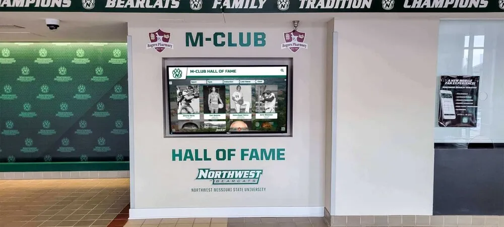 Rocket Alumni Solutions Custom Touchscreen Wall of Fame