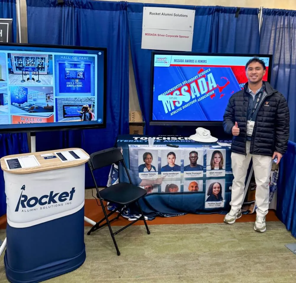 Rocket Alumni Solutions conference booth