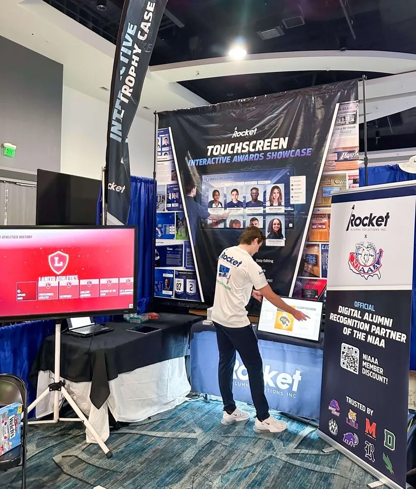 Rocket Alumni Solutions conference booth