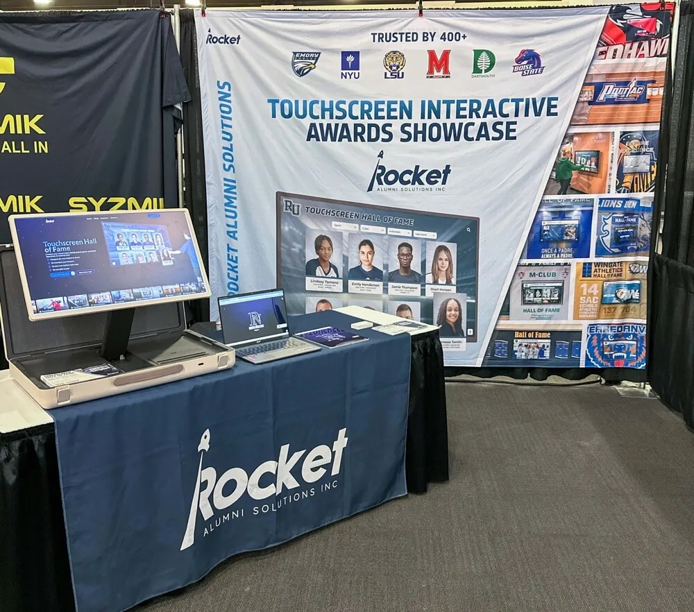 Rocket Alumni Solutions conference booth