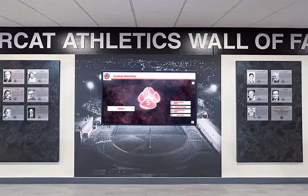 Rocket Alumni Solutions Custom Touchscreen Wall of Fame
