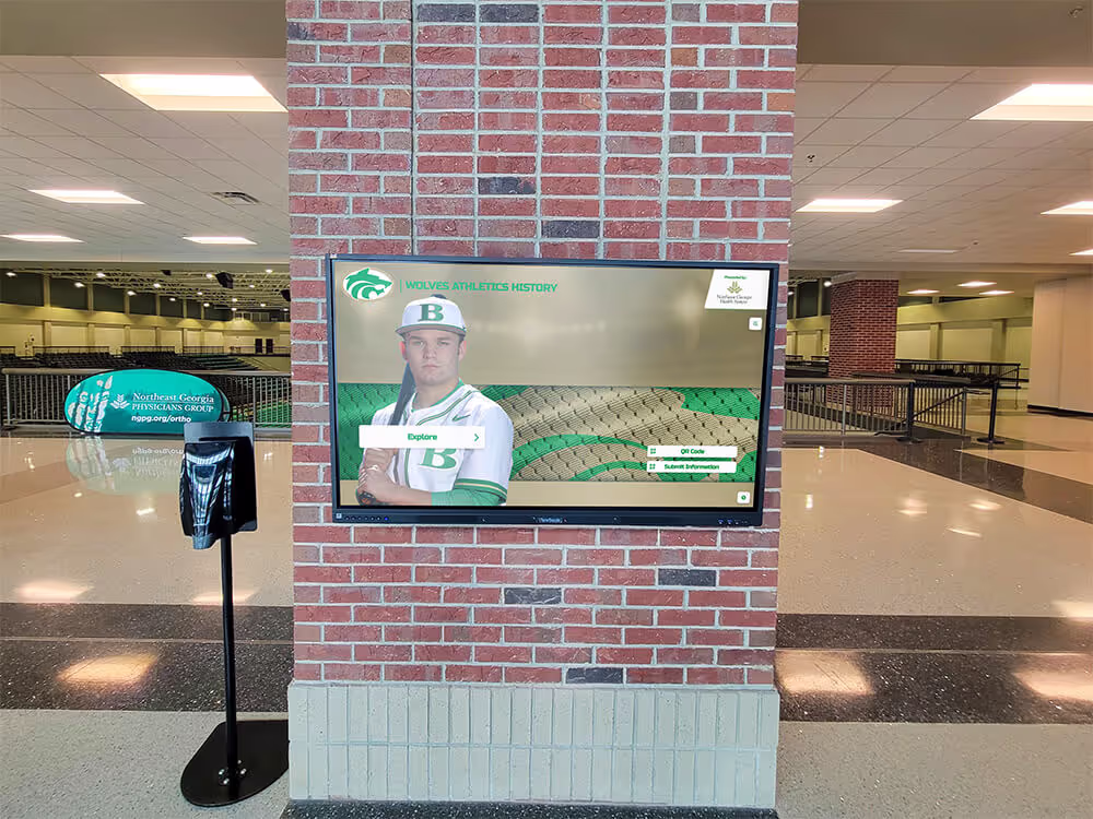 Rocket Alumni Solutions Custom Touchscreen Wall of Fame