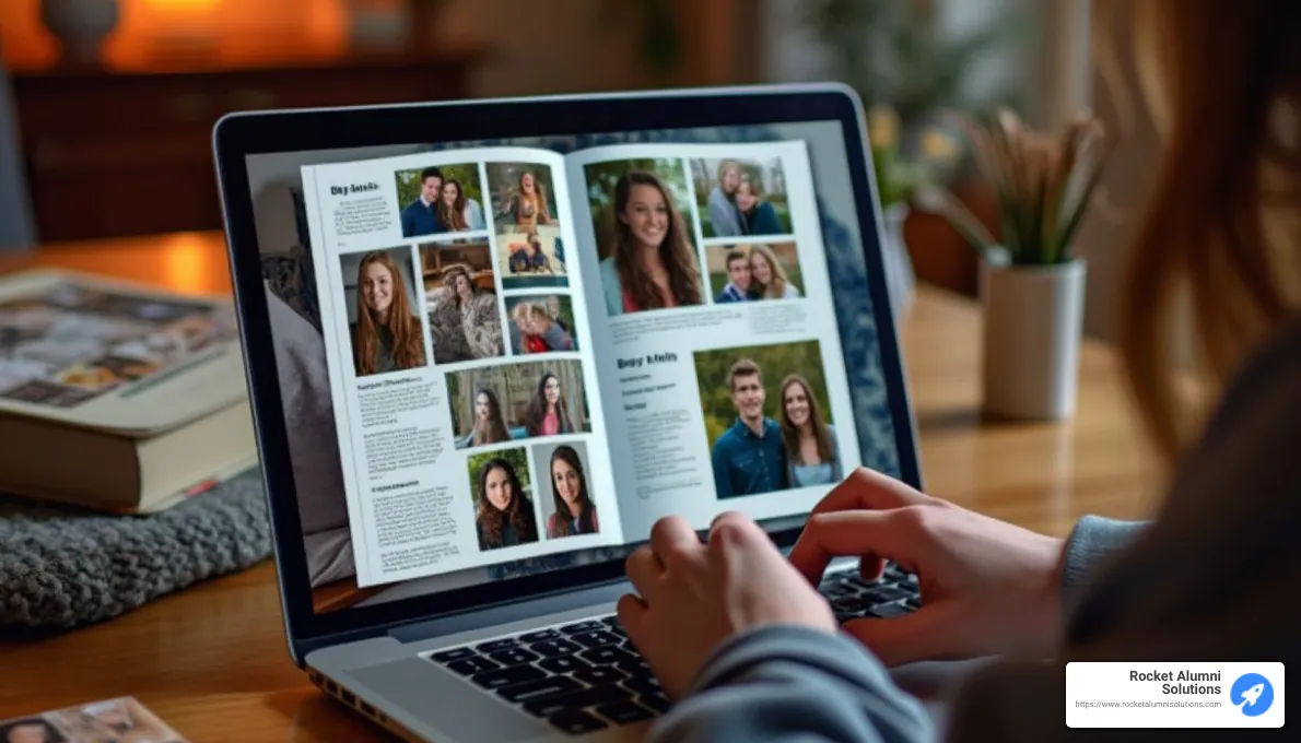 Digital yearbooks provide easy access to memories. - can you get yearbooks from the past