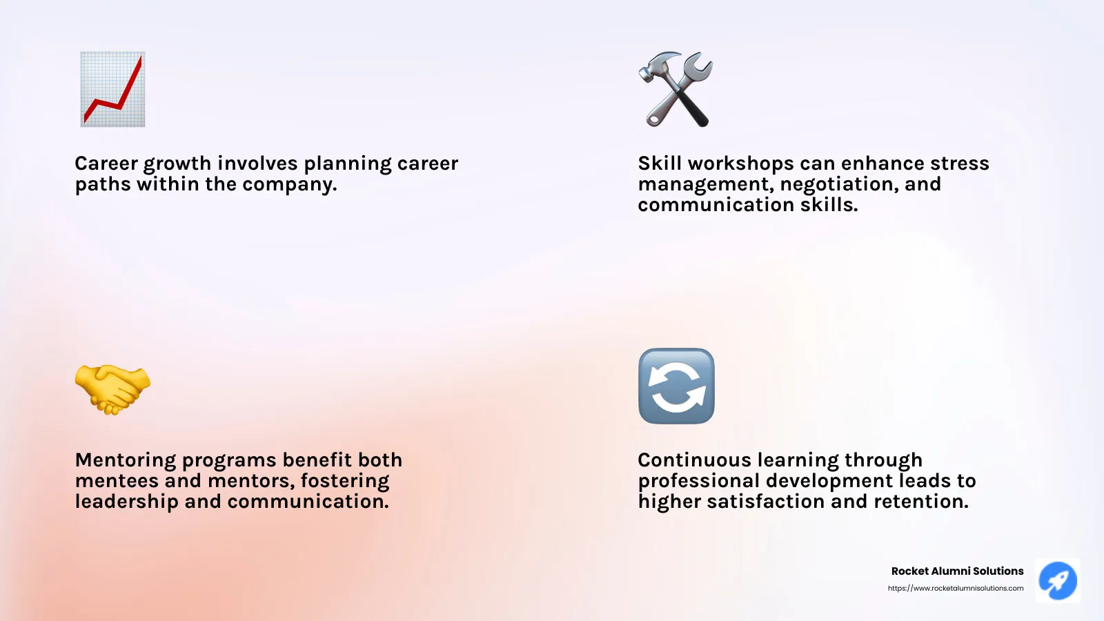 Mentoring Program Benefits - morale boosting activities for employees infographic 4_facts_emoji_light-gradient