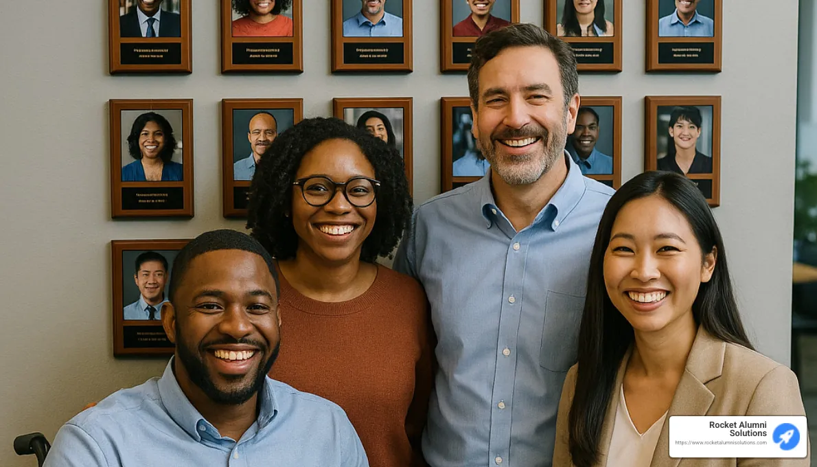 diverse workplace recognition wall - how to create wall of fame