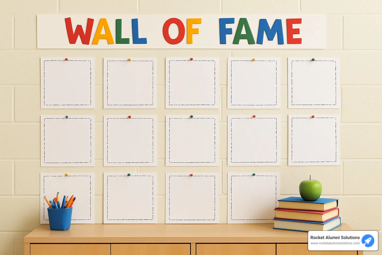 digital wall of fame with touchscreen and QR code access - classroom wall of fame ideas
