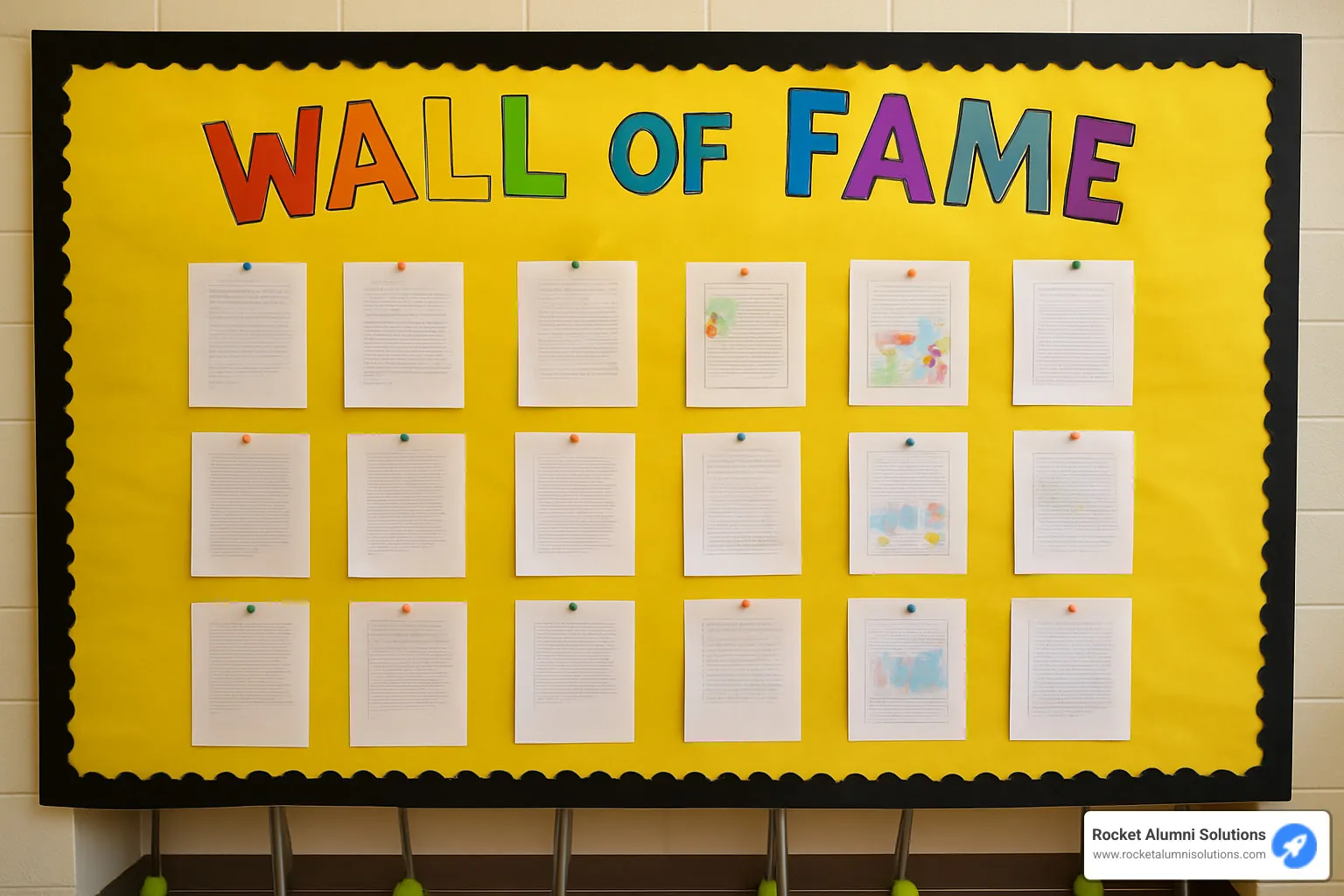 classroom wall of fame with student photos and achievements - classroom wall of fame ideas