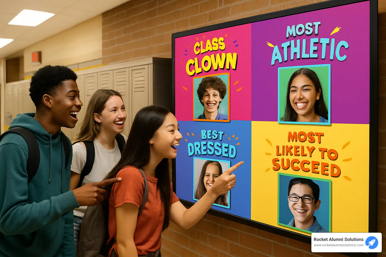 yearbook superlatives digital display - class superlatives