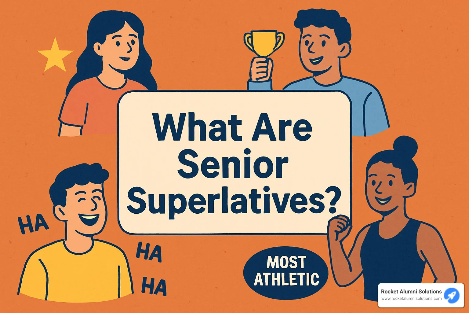 digital interactive display showing senior superlatives - what are senior superlatives