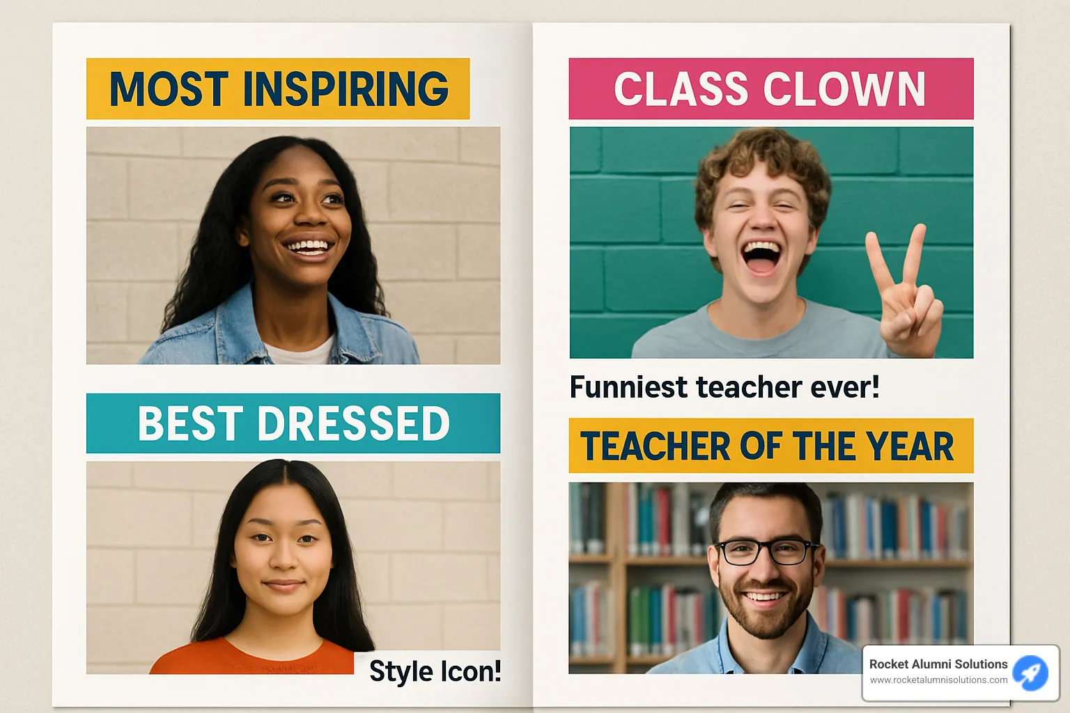 sample yearbook layout - good superlatives