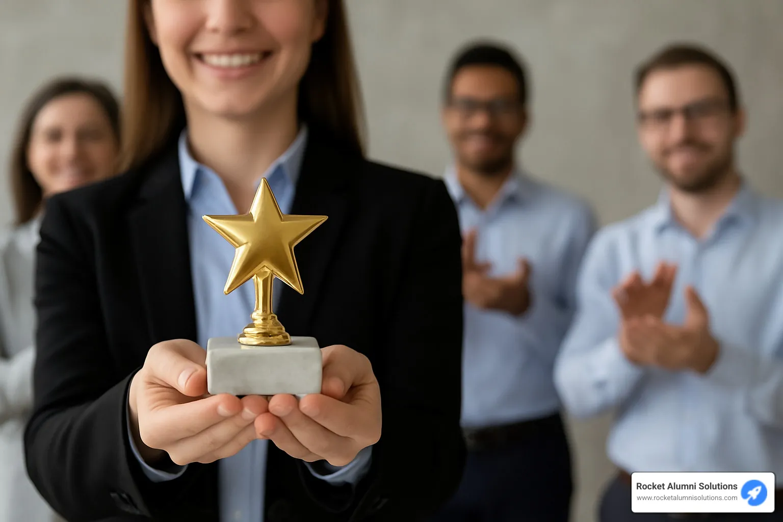 creative employee recognition awards display - small awards for employees