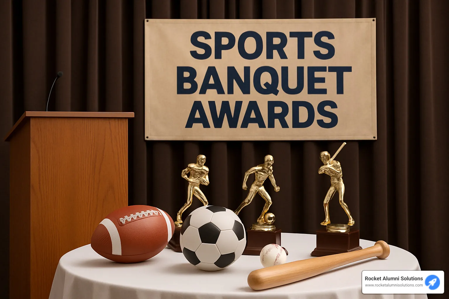 touchscreen award wall - sports banquet awards