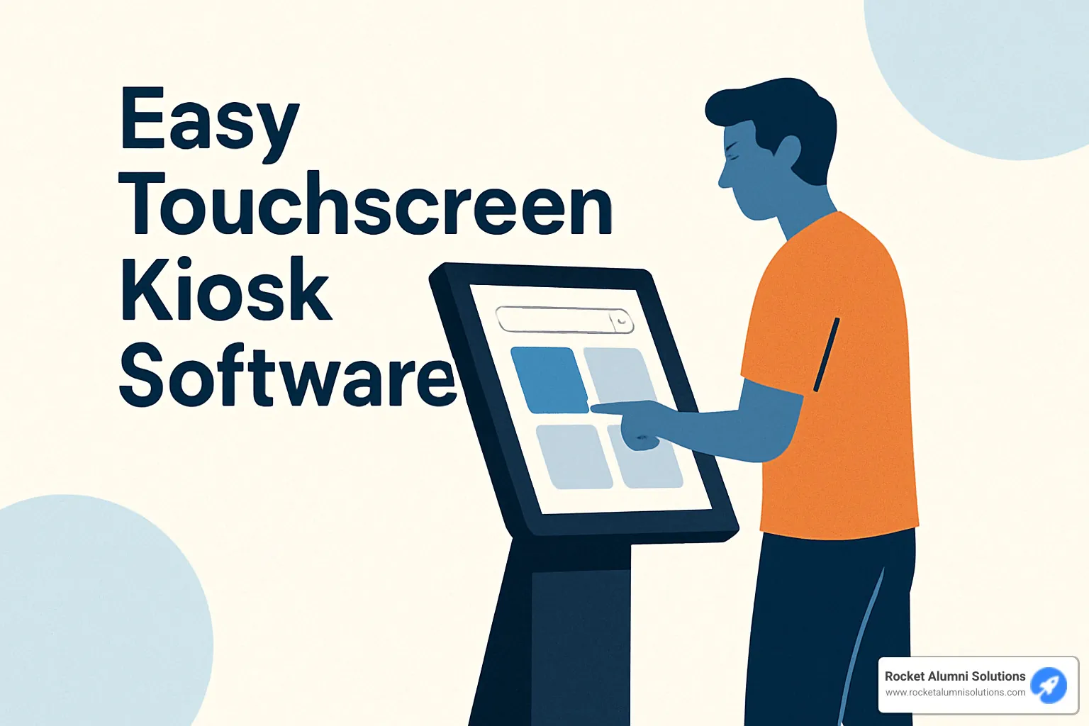Drag-and-drop editor interface showing content blocks, media library, and preview pane - Easy Touchscreen Kiosk Software Drag-and-drop editor interface showing content blocks, media library, and preview pane - Easy Touchscreen Kiosk Software