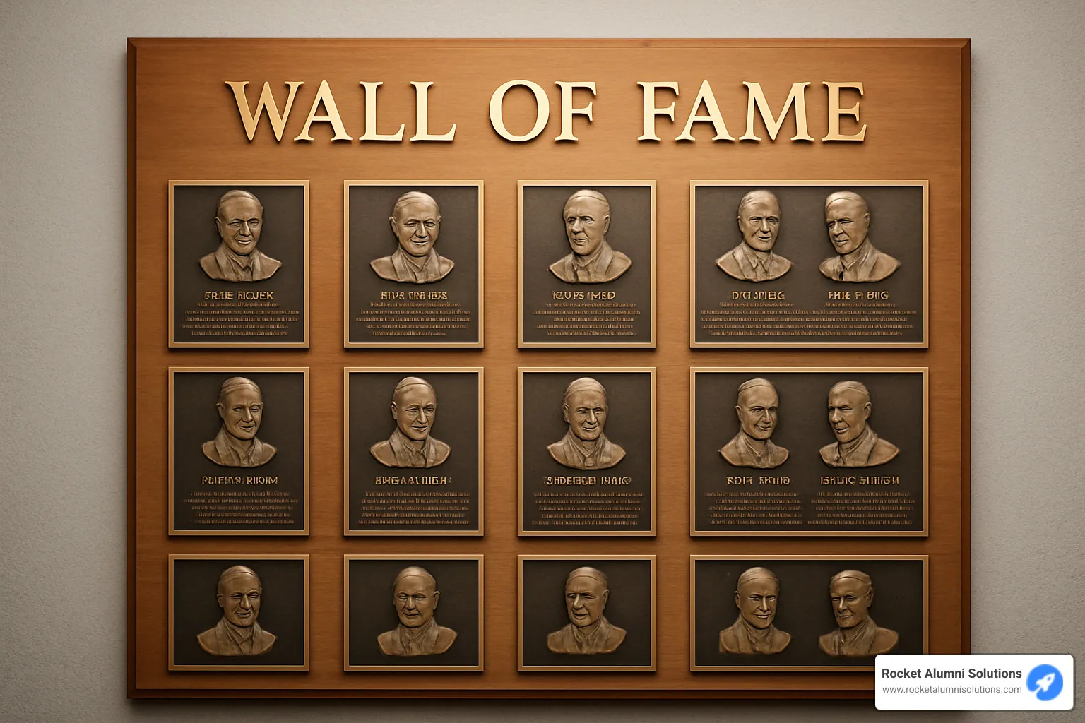Interactive timeline wall of fame display - wall of fame plaques Interactive timeline wall of fame display - wall of fame plaques