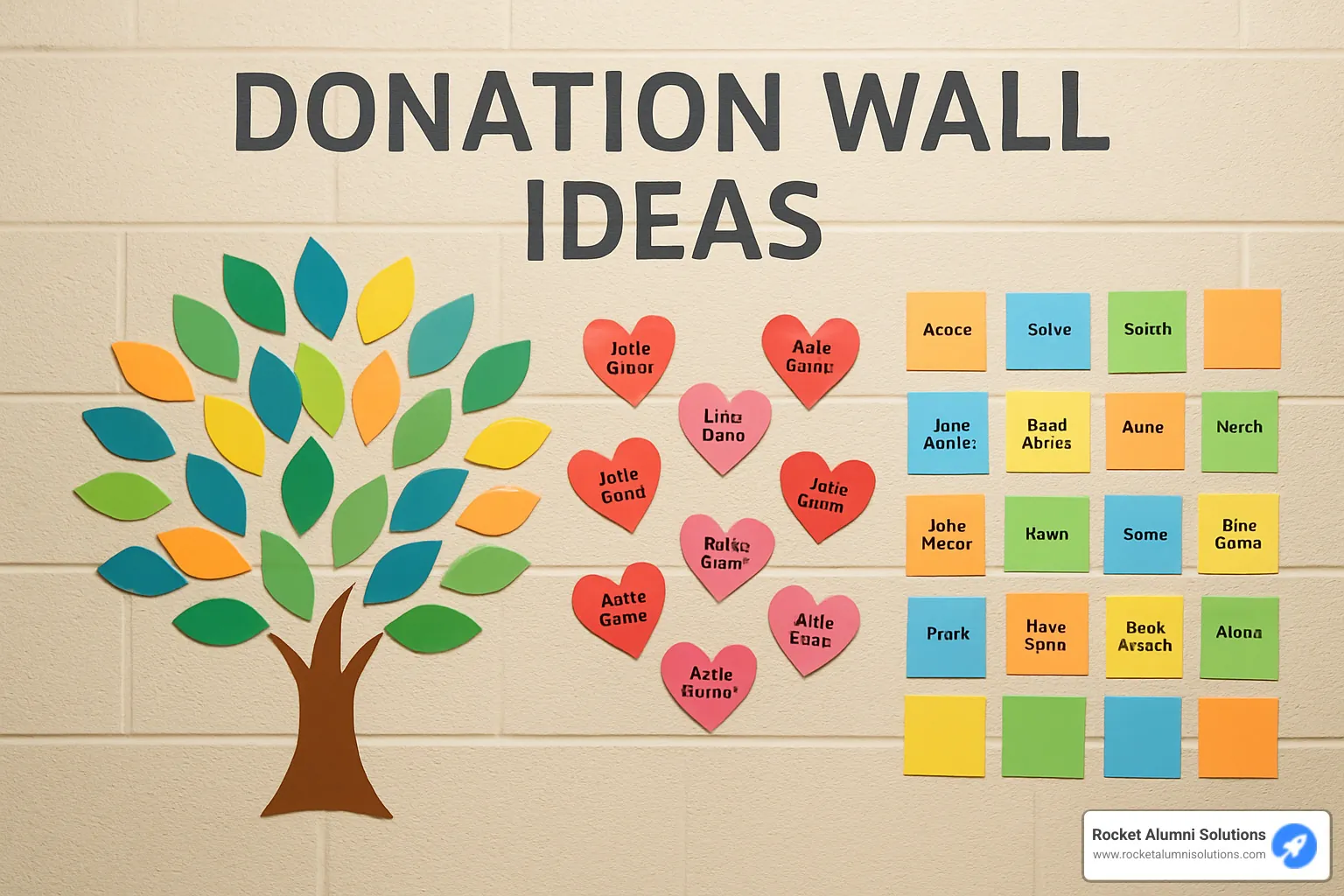 Outdoor donor tree sculpture with engraved leaves - donation wall ideas Outdoor donor tree sculpture with engraved leaves - donation wall ideas
