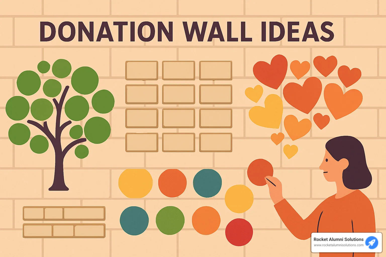 Donor wall in university lobby showing multiple giving levels - donation wall ideas Donor wall in university lobby showing multiple giving levels - donation wall ideas
