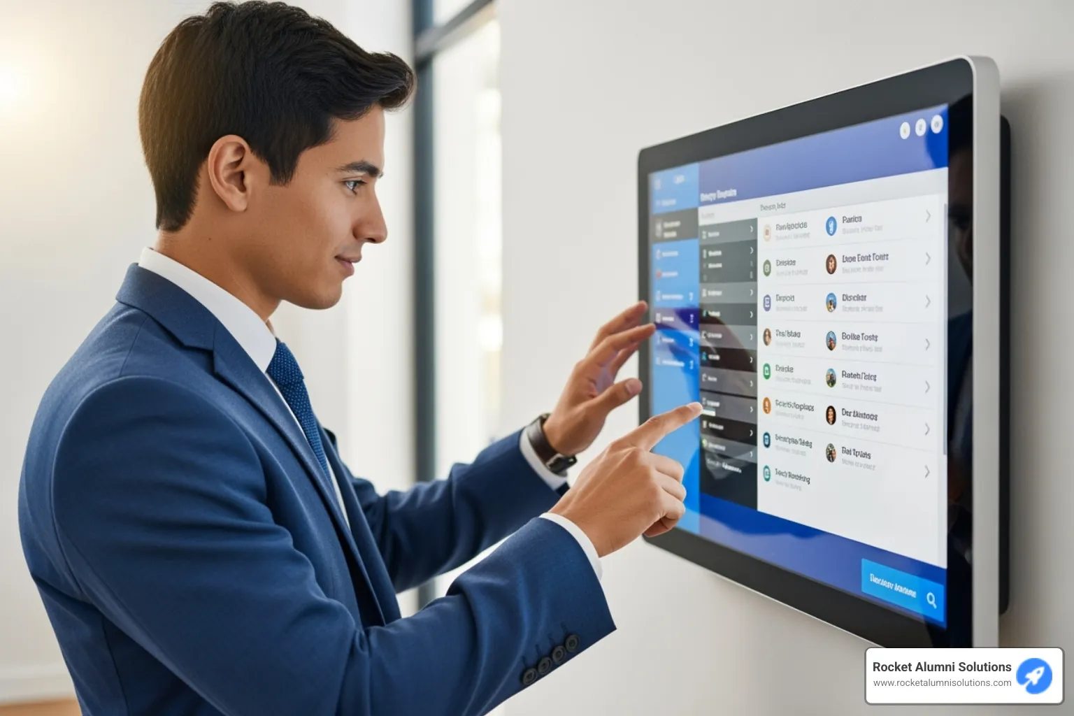 Digital directory in university athletic hall of fame - Directory Touchscreen Digital directory in university athletic hall of fame - Directory Touchscreen