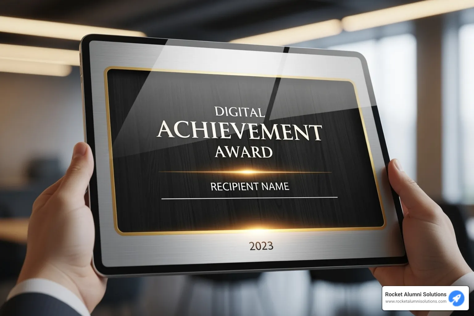 digital hall of fame being viewed on a tablet and a smartphone - digital award plaques digital hall of fame being viewed on a tablet and a smartphone - digital award plaques
