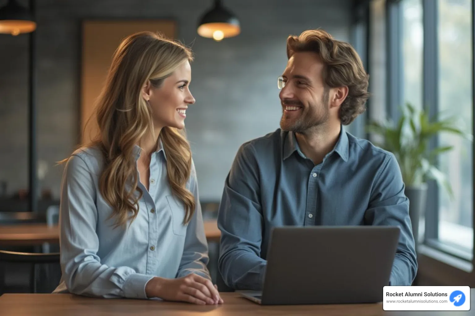 manager and employee having a positive one-on-one meeting - boosting employee morale and engagement