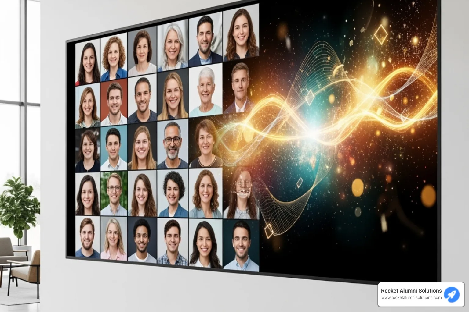 non-interactive display showing a mix of donor photos and thank you messages - digital donor walls non-interactive non-interactive display showing a mix of donor photos and thank you messages - digital donor walls non-interactive