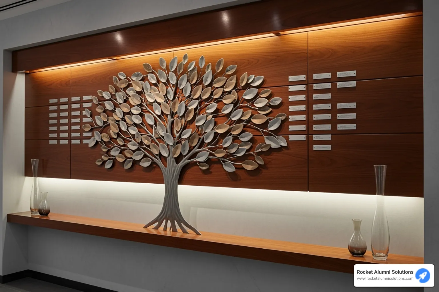 donor wall in hospital lobby - Donor Recognition Wall