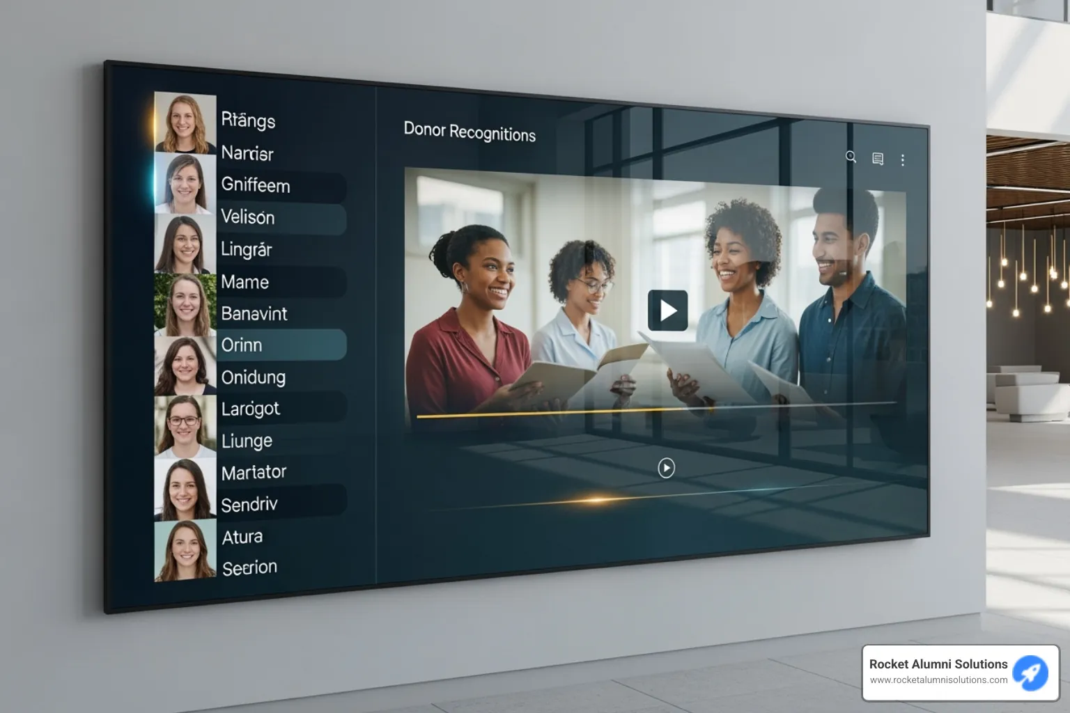 Customized touchscreen display - Donor Recognition Touchscreen Customized touchscreen display - Donor Recognition Touchscreen