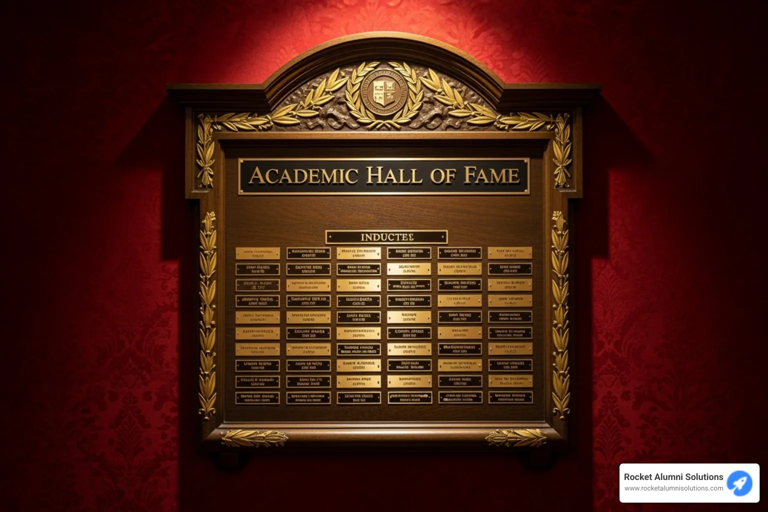 Vintage certificate of induction - Academic Hall of Fame