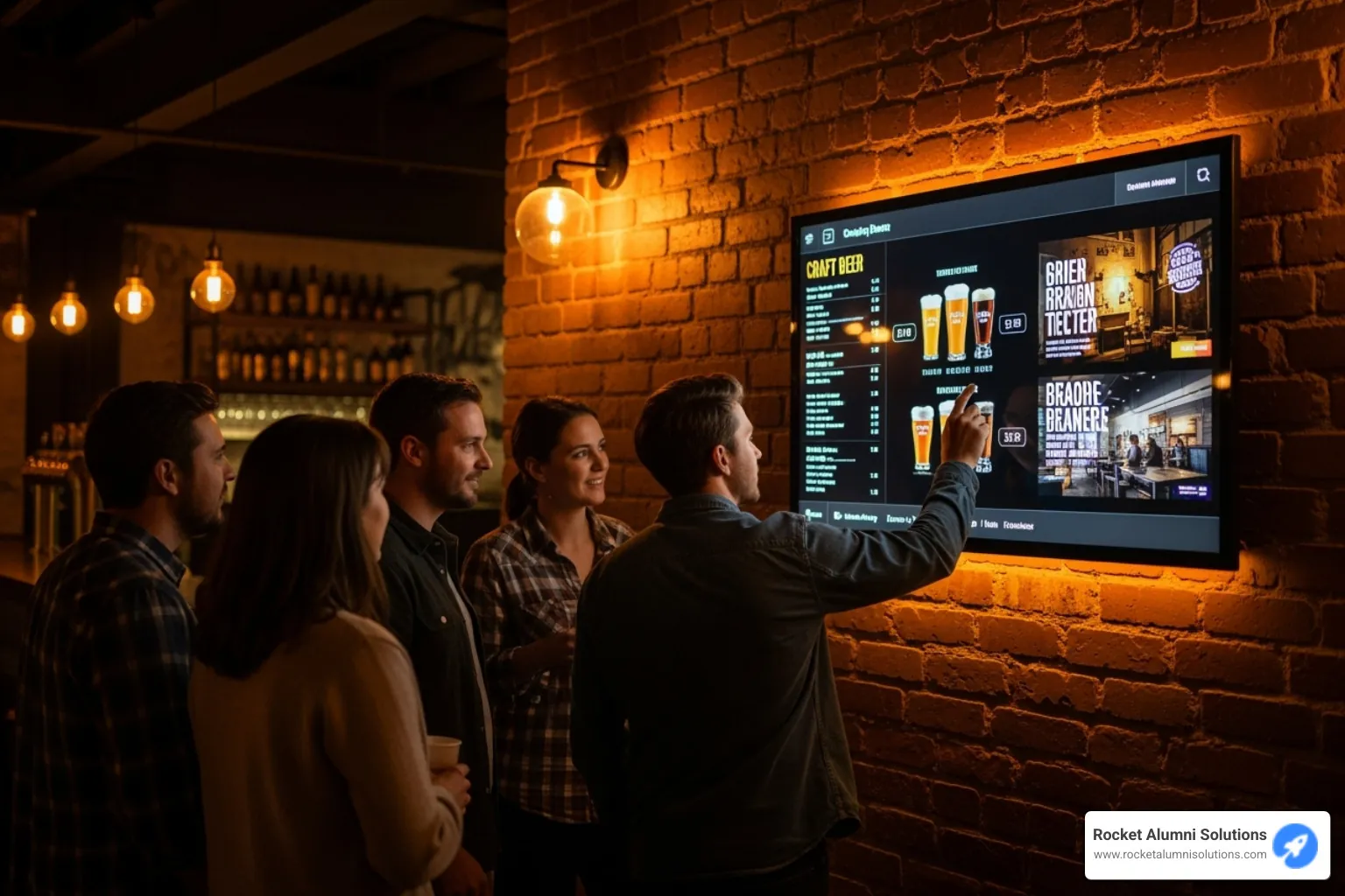 Mynderse Academy touchscreen display at Fall Street Brewing Co. - Fall Touchscreen Hall of Fame Mynderse Academy touchscreen display at Fall Street Brewing Co. - Fall Touchscreen Hall of Fame