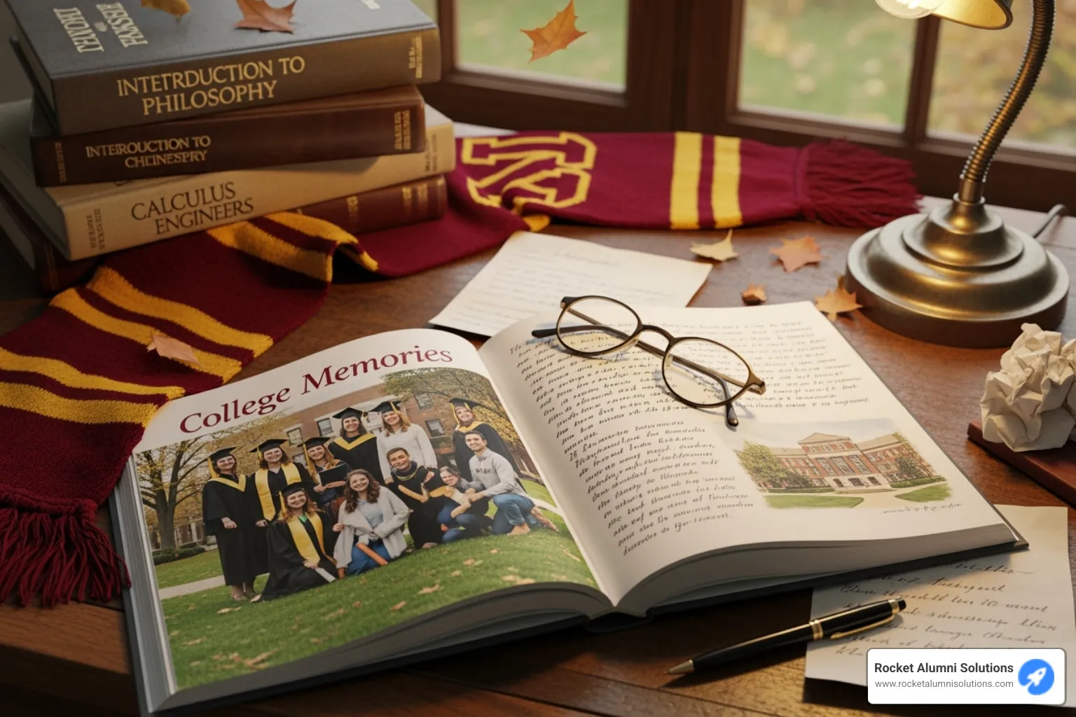 A collection of college mementos including a graduation tassel, framed photo, student ID card, and handwritten notes - College memories book A collection of college mementos including a graduation tassel, framed photo, student ID card, and handwritten notes - College memories book