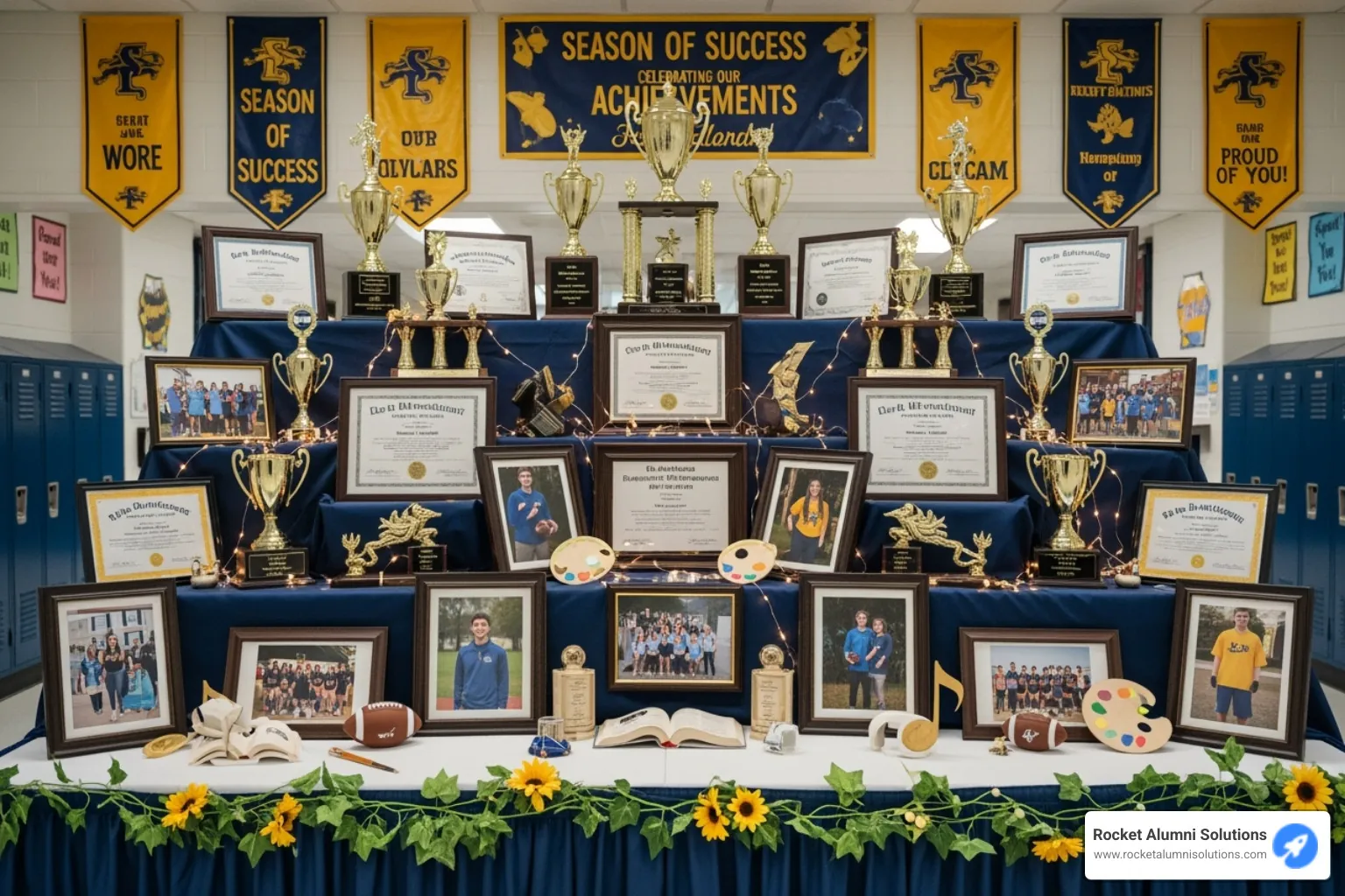 creative, themed end-of-season recognition display - End of Season Display