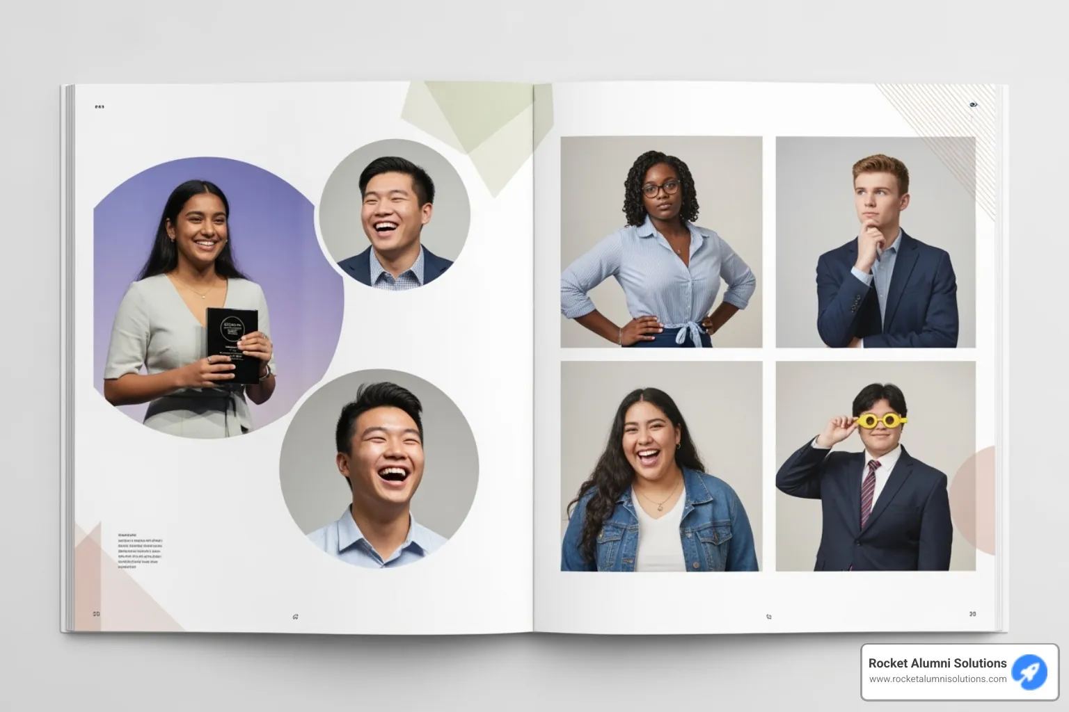 well-designed, modern yearbook superlative page - superlative ideas yearbook